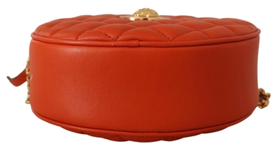 Versace Red Nappa Leather Medusa Shoulder Women's Bag