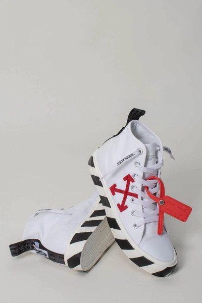 Shop Off-white Mid Top Vulcanized Canvas