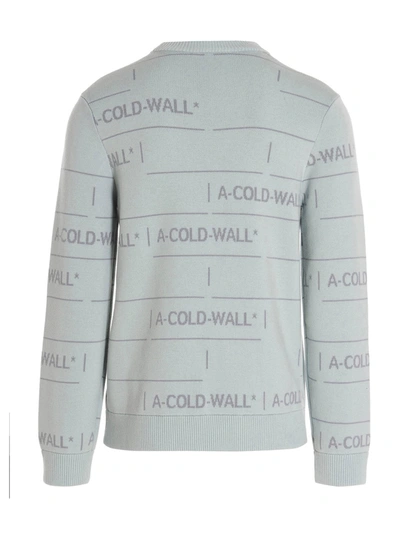 Shop A-cold-wall* 'chain Jacquard' Sweater In Light Blue