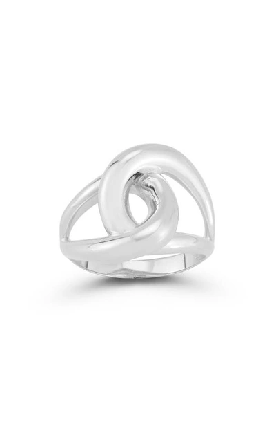 Shop Chloe & Madison Knot Ring In Silver