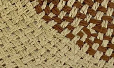 Marcus Adler Two-tone Straw Panama Hat In Tan
