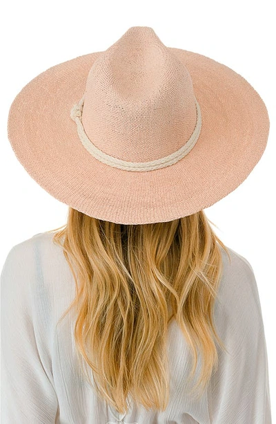 Marcus Adler Rope Band Straw Panama Hat In Brown