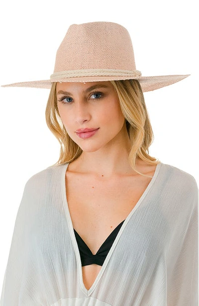 Marcus Adler Rope Band Straw Panama Hat In Brown