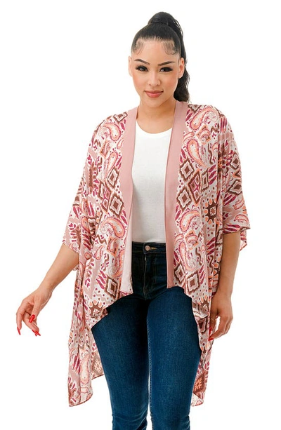 Marcus Adler Abstract Geometric Print Topper In Pink