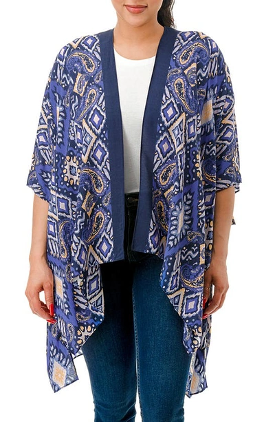 Shop Marcus Adler Abstract Duster In Blue