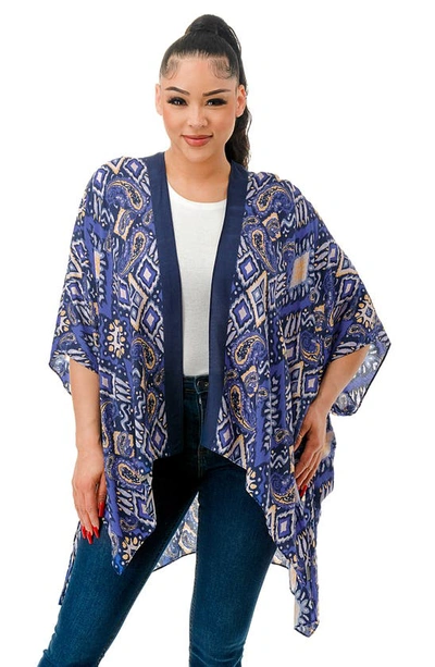 Marcus Adler Abstract Duster In Blue