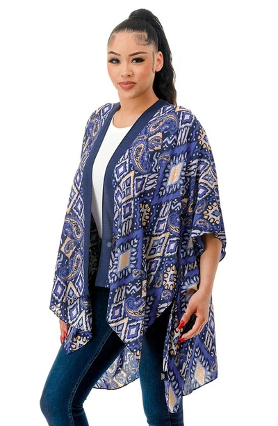 Marcus Adler Abstract Duster In Blue