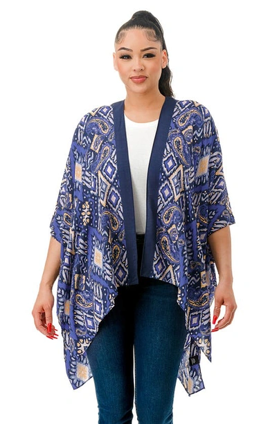 Marcus Adler Abstract Duster In Blue