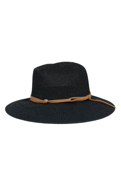Shop Marcus Adler Packable Panama Hat In Black