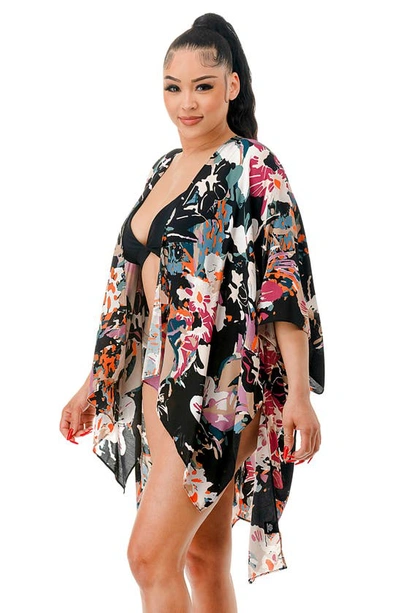 Marcus Adler Abstract Geometric Print Topper In Black