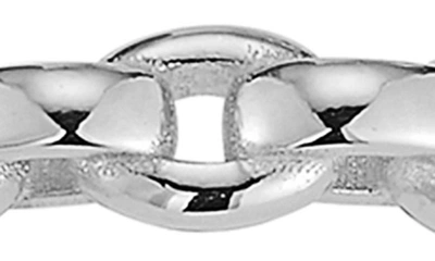 Chloe & Madison Sterling Silver Chain Link Ring In Silver