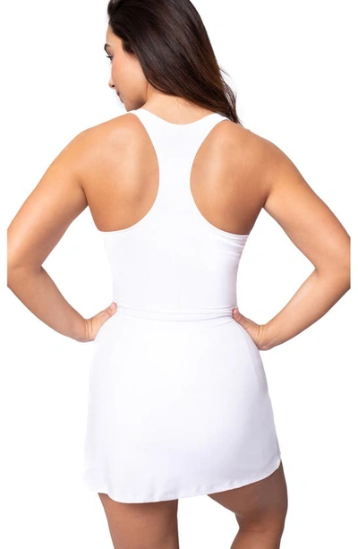 Shop 90 Degree By Reflex Nude Tech Tennis Dress In White