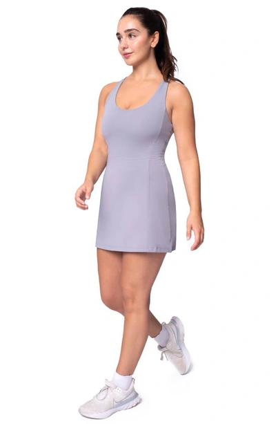 Shop 90 Degree By Reflex Nude Tech Tennis Dress In Weathervane