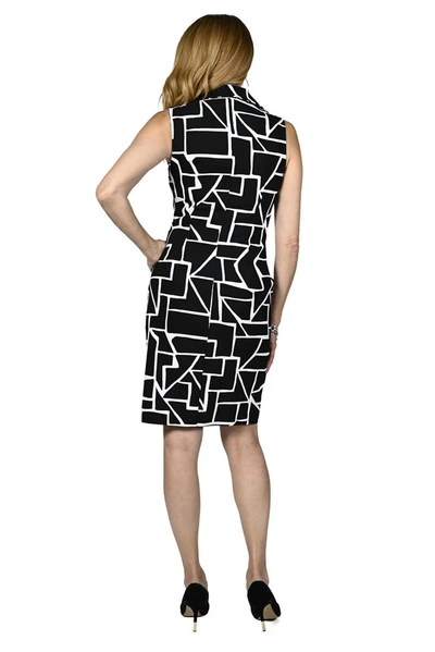 Shop Frank Lyman Abstract Print Dress In Black