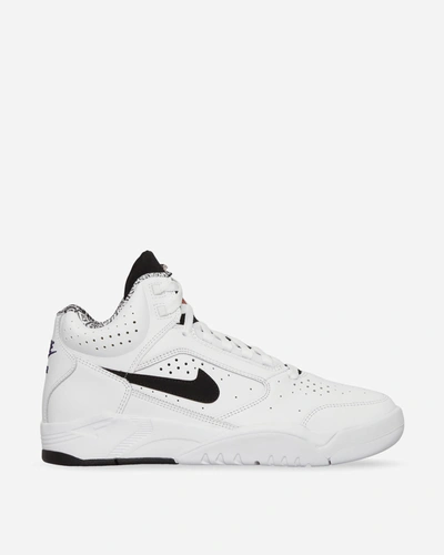Shop Nike Air Flight Lite Mid Sneakers White In Multicolor