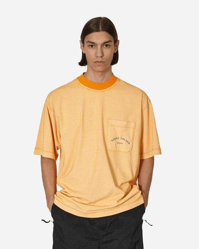 Shop Stone Island Marina T-shirt In Orange