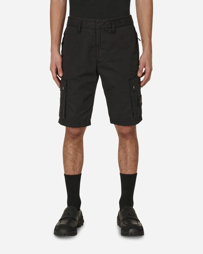 Shop Stone Island Slim Fit Cargo Shorts In Black