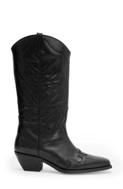 Shop Allsaints Kacey Western Boot In Black