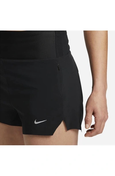 Shop Nike Swift Dri-fit High Waist Shorts In Black