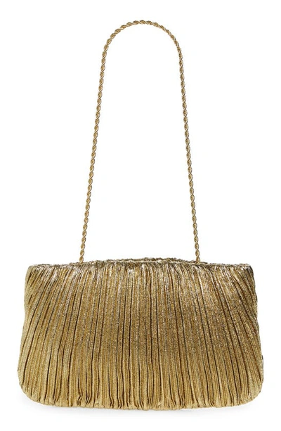 Loeffler Randall Brit Pleated Clutch In Oro