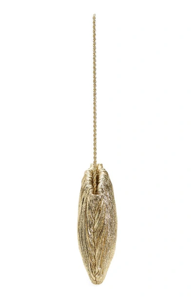 Loeffler Randall Brit Pleated Clutch In Oro