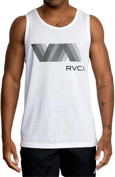 Shop Rvca Va Blur Performance Graphic Tank In White