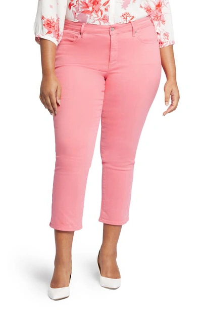 Shop Nydj Marilyn Ankle Straight Leg Jeans In Pink Punch