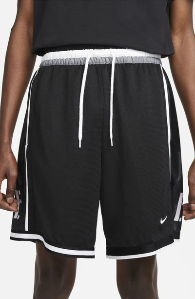Shop Nike Dri-fit Dna Basketball Shorts In Black/ Black/ Cool Grey/ White