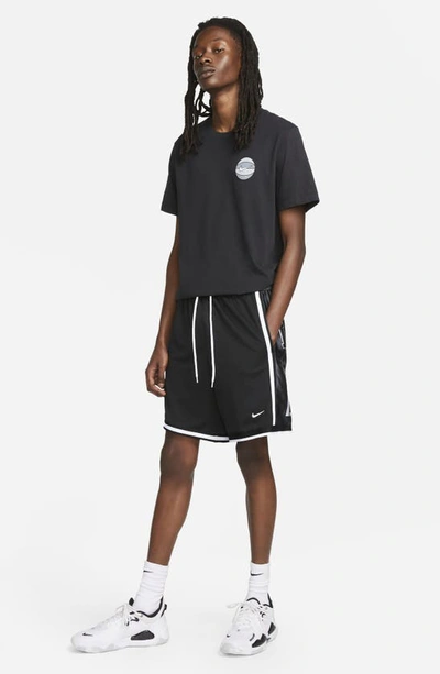 Shop Nike Dri-fit Dna Basketball Shorts In Black/ Black/ Cool Grey/ White