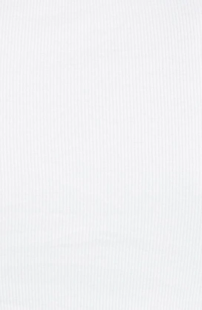 Shop Paloma Wool Linx Contrast Organic Cotton Rib T-shirt In White