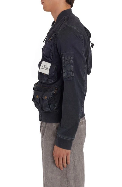 Shop Dolce & Gabbana Multi Pocket Bomber Jacket In Black