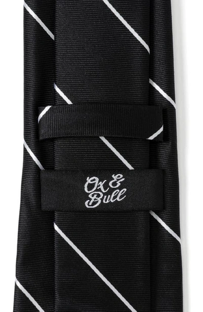Shop Cufflinks, Inc Black Stripe Silk Tie