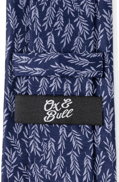 Shop Cufflinks, Inc Blue Leaf Silk Tie