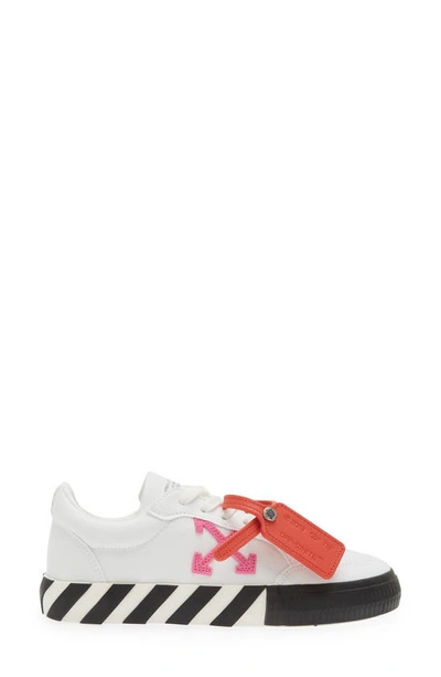 Shop Off-white Vulcanized Low Top Sneaker In White Fuschia