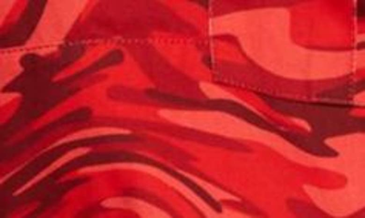 Shop Advisory Board Crystals Abc. 123. Warped Camo Print Cargo Pants In Garnet Red