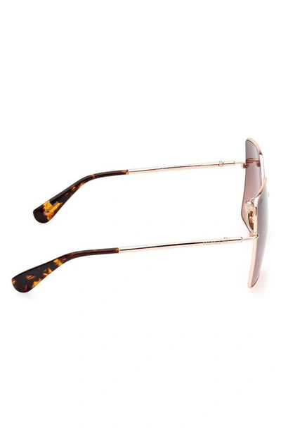 Shop Max Mara 59mm Gradient Butterfly Sunglasses In Dark Brown/gradient Brown