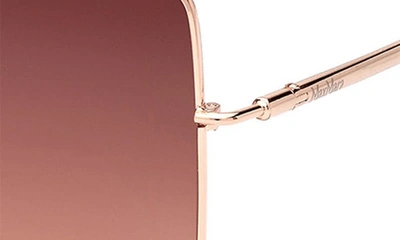 Shop Max Mara 59mm Gradient Butterfly Sunglasses In Dark Brown/gradient Brown