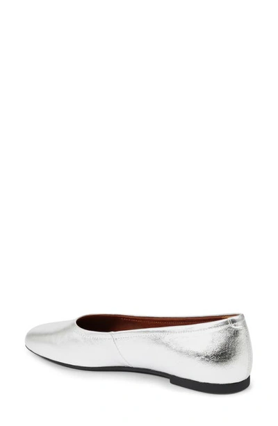 Vagabond Shoemakers Jolin Ballet Flat In Silver