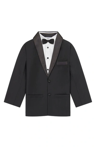 Shop Andy & Evan Kids' Four-piece Tuxedo Set In Black