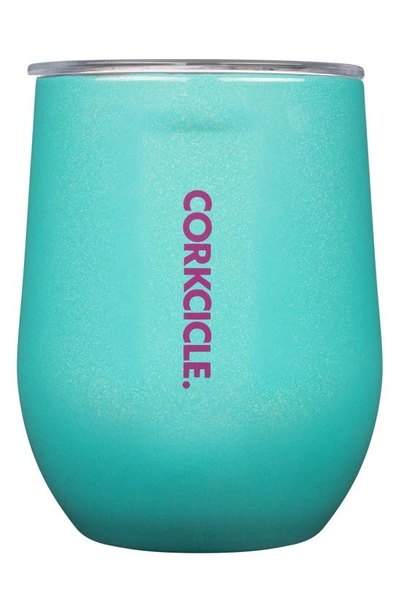 Shop Corkcicle 12-ounce Insulated Stemless Wine Tumbler In Sparkle Mermaid