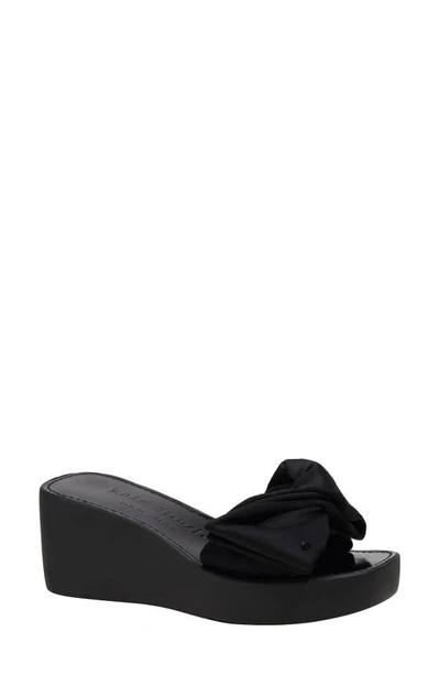 Shop Kate Spade Bikini Platform Wedge Sandal In Black
