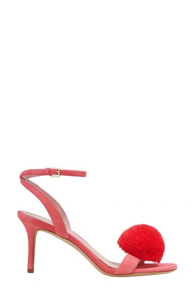Shop Kate Spade Amour Pom Ankle Strap Sandal In Pink Peppercorn
