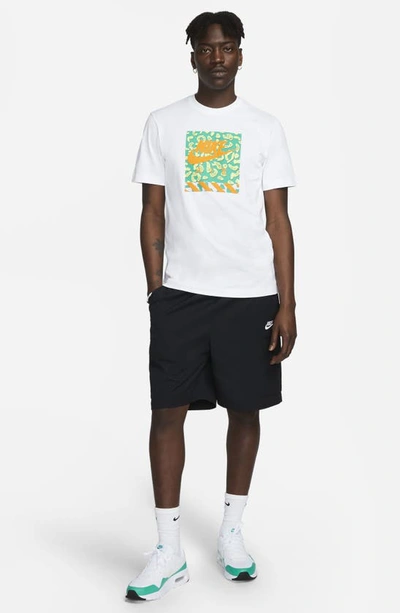 Shop Nike Club Cargo Shorts In Black/ White