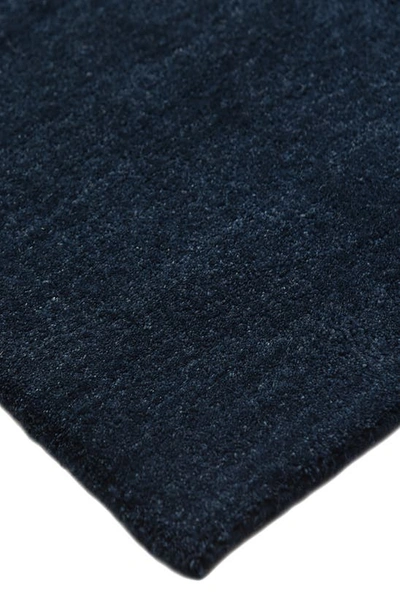 Solo Rugs Zayn Handmade Wool Blend Area Rug In Blue