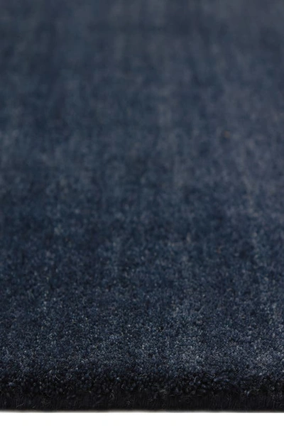 Solo Rugs Zayn Handmade Wool Blend Area Rug In Blue