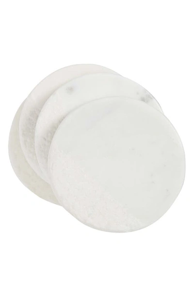 Shop Nordstrom Set Of 4 Marble Coasters In White