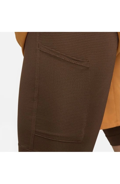 Shop Nike Dri-fit Unlimited 2-in-1 Versatile Shorts In Monarch/ Cacao/ Black