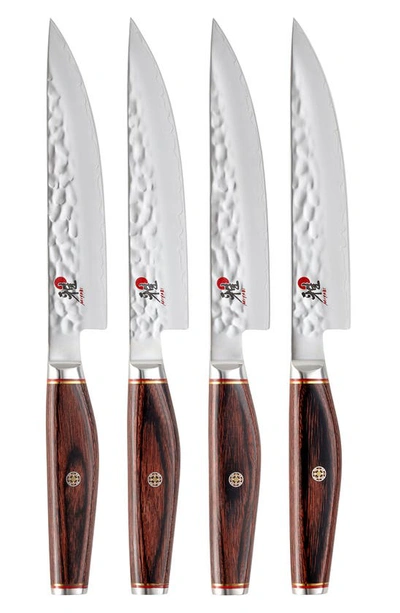 Shop Miyabi 4-pack Artisan Steak Knives In Silver