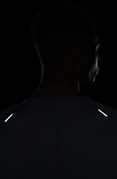 Shop Nike Dri-fit Advanced Techknit Ultra Running T-shirt In Ashen Slate/cobalt Bliss
