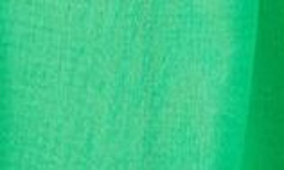 Shop Cecilie Bahnsen Sidney Tundra Asymmetric Silk Organza Dress In Emerald
